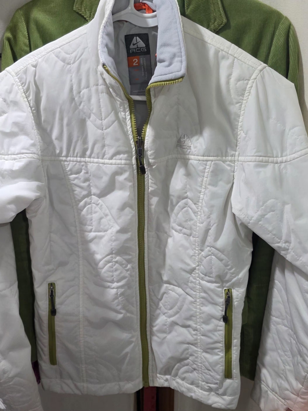 Nike ACG White Ski Jacket Layer 2 Size Small